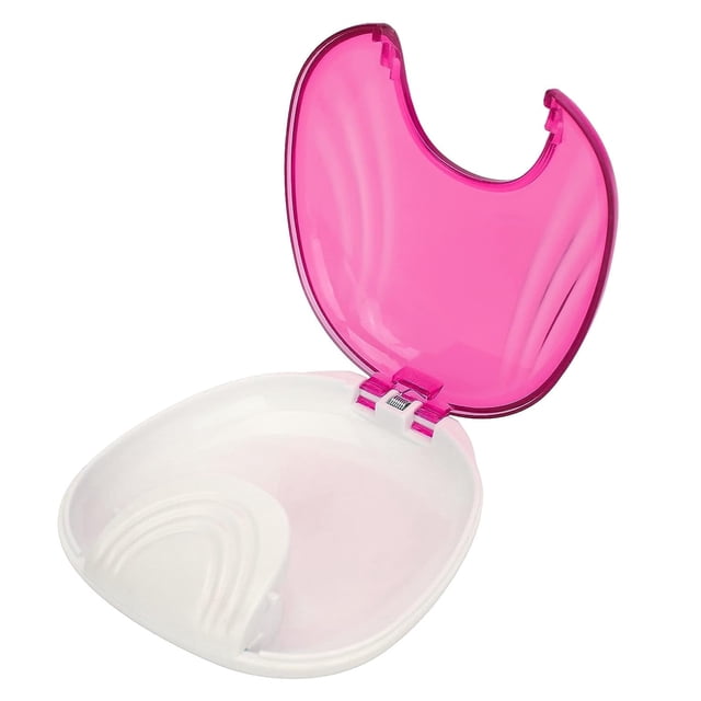 Orthodontic Retainer Case, Effectively Prevent Small And Light Strong And Sturdy Denture Container for Home(Purple)