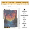 thumbnail image 5 of TISHIRON Diamond Art Painting Kits,12x16 inch 5D DIY Psychedelic Forest at Night Diamond Art Crafts Kit for Adults and Kids Beginners, 5 of 6