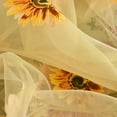 thumbnail image 5 of Sunflower Window Curtain, Sun Flower Floral Voile Sheer Curtain Panels Tulle Room Salix Leaf Sheer Gauze Curtain for Living Room, Bedroom, Balcony - Rod Pocket Top blue 95*200cm yellow 100*200cm, 5 of 9