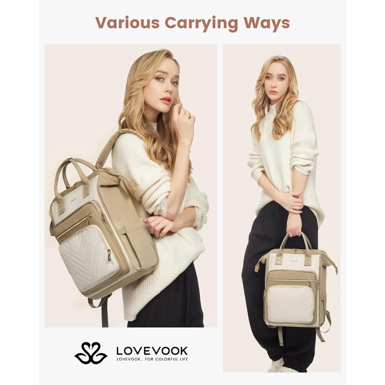 LOVEVOOK 15.6 Inch Laptop Backpack for Women,Travel Work  display picture 3