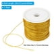 thumbnail image 2 of Uxcell Cordón Metálico de 28m/31yardas, 1 Rollo de Hilo de Adorno de 0.7mm de Diámetro, Dorado, 2 of 5