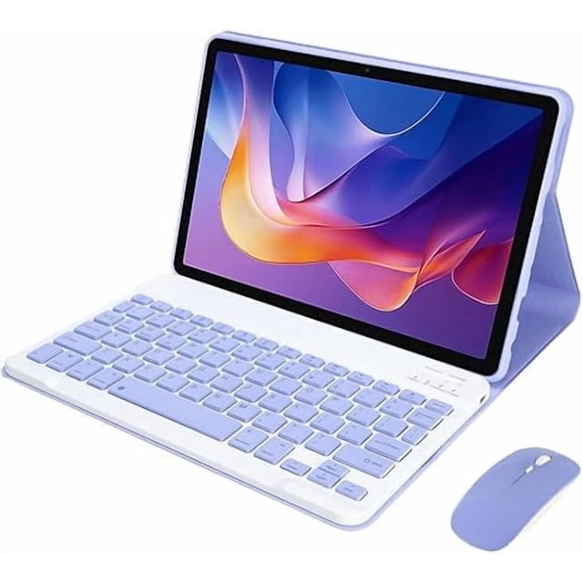 Xiaomi Redmi Pad 2 2025 Funda con Teclado de 11" con Teclado y Mouse QWERTY (Morado)
