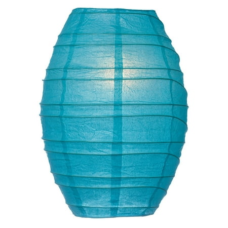 Premium Home Decor Cocoon Premium Paper Lantern Lamp Shade (10-Inch, Turquoise Blue) - For Home Decor, Parties, and Weddings ()