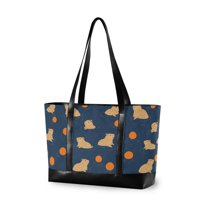 FORMRS Laptop Tote Bag for Women with 15.6" Computer Compartments Handbag, Blue Capybaras