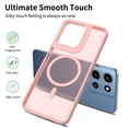 thumbnail image 4 of Dteck Magnetic Matte Case for Moto G Power 5G (2025),Shockproof TPU+PC Case Compatible with Mag Safe Frosted Translucent Back Cover for Moto G Power 5G (2025),Pink, 4 of 5