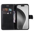 thumbnail image 3 of Dteck for iPhone 16 Pro Max Wallet Case, Magnetic PU Leather Flip Folio Case with Card Holders RFID Blocking Kickstand Shockproof TPU Inner Shell Phone Cover 2024, Black, 3 of 7