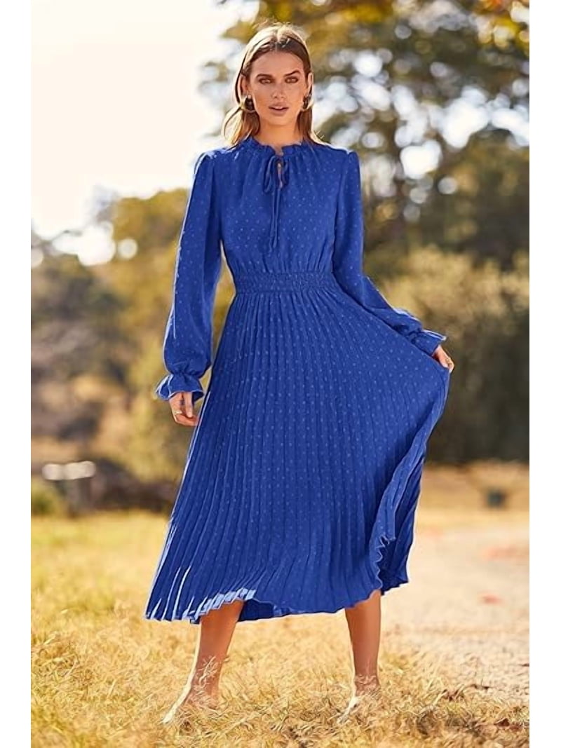 chinese dress ladies Lukea Long Sleeve Mini Dress | Black Polka Dot | Womens