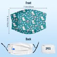 thumbnail image 2 of Cute Bichon Frise Dog Graphic Printed Cloth Face Masks Reusable Washable Adjustable for Adults (10 PCS), 2 of 5