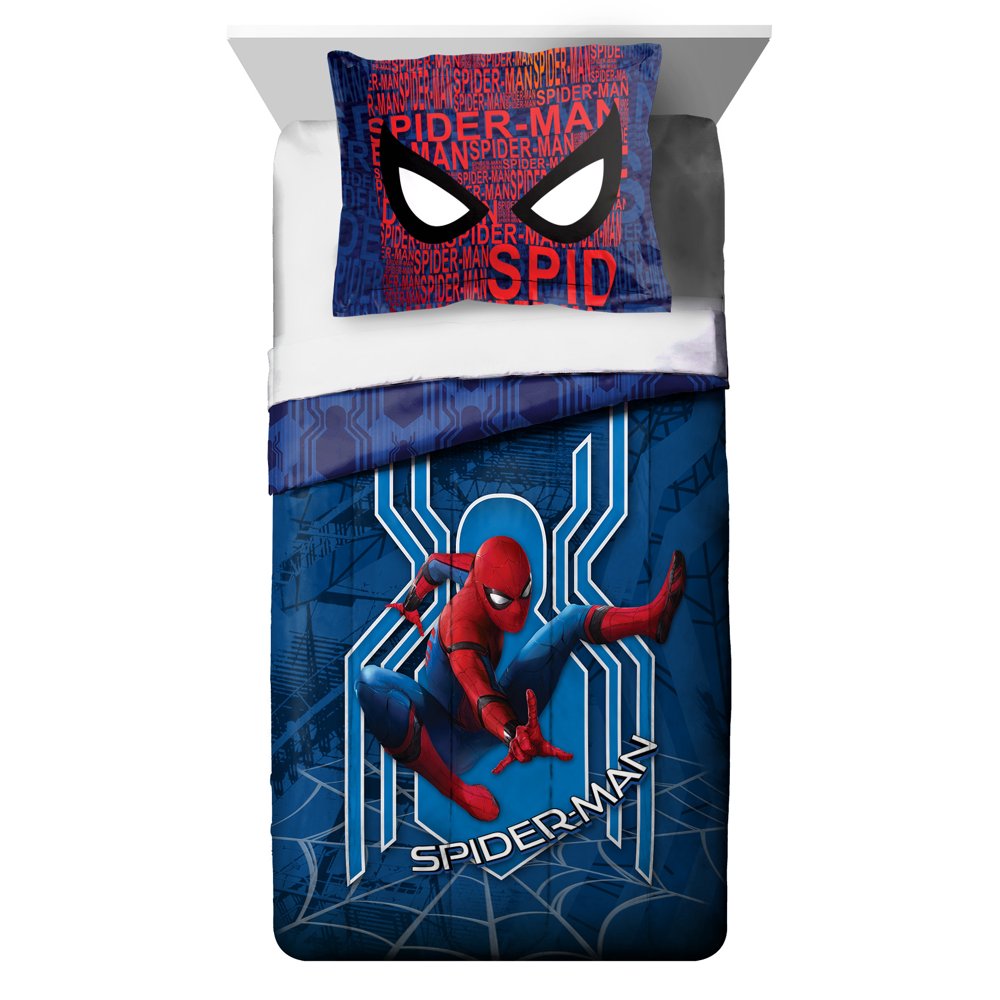 Spiderman Kids Bedding Twin/Full Comforter and Sham, 2 Piece Walmart