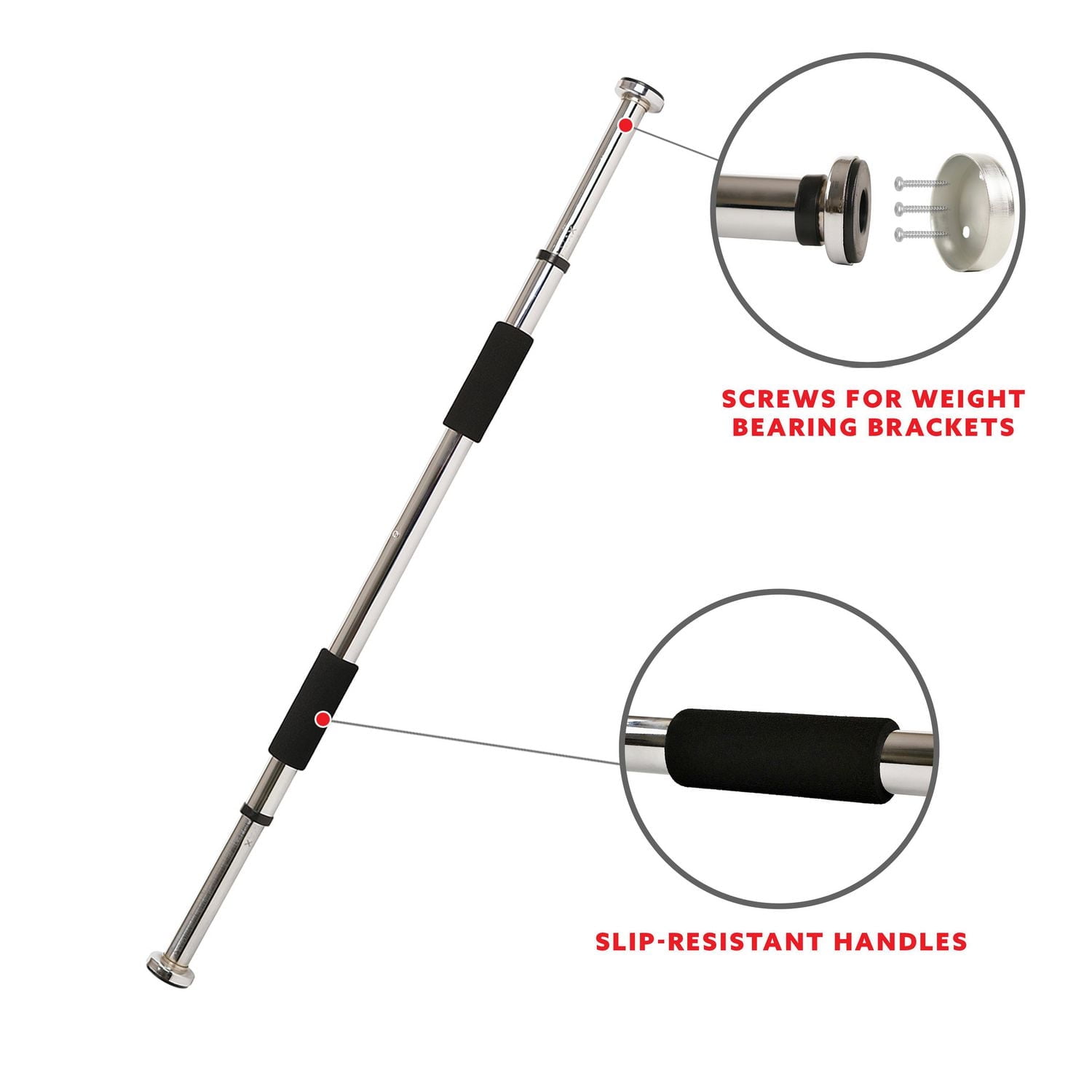 Sunny Health & Fitness Barre de traction pour encadrement de porte