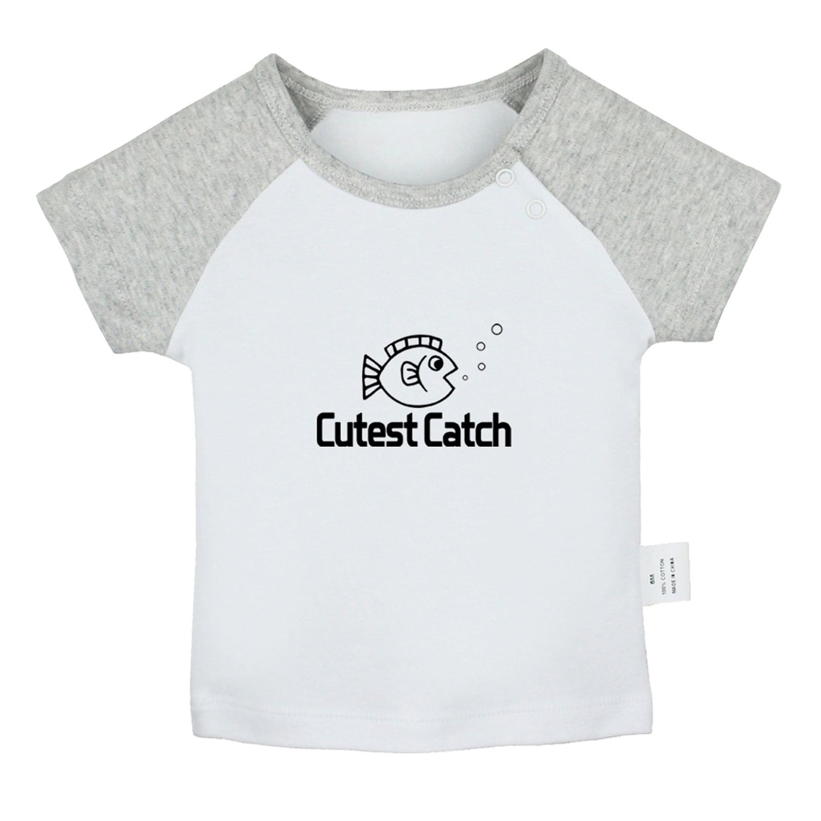 Cutest Catch Funny T shirt For Baby, Newborn Babies Tshirts, Infant Tops, 024M Kids Graphic