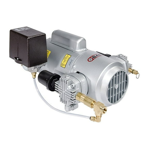 Gast Piston Air Compressor, 1/2HP, 115/230V, 1Ph 4LCB-246S-M450GX