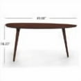 thumbnail image 3 of GDF Studio Cilla Mid Century Modern Wood Tripod Coffee Table, Walnut, 3 of 8