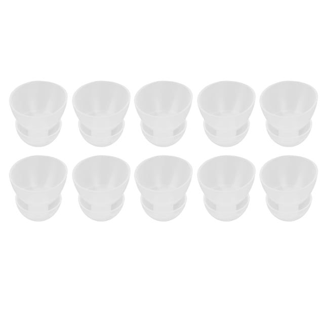 10 Pcs Embouts d'Oreille, Bouchons d'Oreilles en Silicone Transparents à Double Couche Fermée, Bouchons d'Oreilles pour Embouts d'Oreille
