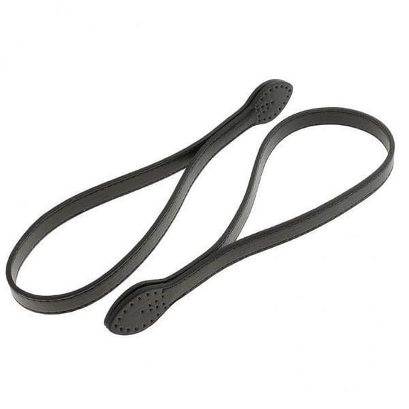FVDPWYE 2X 2x PU Leather Handle Handbag Shoulder Bag Accessories Short Strap Black 15mm