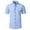 M10-Blue, variant on Mens Clothing Short Sleeve Dress Shirts Performance 4 Way Stretch Frees Button Down Shirt 42 Black