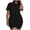 Black, variant on ibiyuan 2 Piece Sets For Women Summer Women's Casual Printed Shirt and High Waist Shorts Two Piece Set Comfortable Loose Fit Summer Outfit
