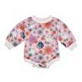 thumbnail image 1 of Felwors Bébé Garçons Filles Manches Longues Imprimés Floraux Dessin Animé Chandail Combinaison Chandail Justaucorps, 1 of 6