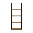 thumbnail image 4 of Furinno Turn-S-Tube 5-Tier Square Tubes Display Shelf, Light Cherry/Black, 4 of 5