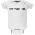 thumbnail image 1 of Will Cry For Food Bébé une Pièce, 1 of 1