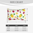 thumbnail image 6 of Binfone Strawberry and Lemon Standard Size Pillowcase, Long Staple Pure Cotton Envelope Closure Pillow Cover,20"x30", 6 of 9