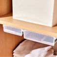 thumbnail image 4 of Classroom Under Desk Organizer Adhesive Storage Box Home Under Desk Drawer, 4 of 8