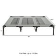 thumbnail image 2 of PETMAKER 48x35.5-Inch Elevated Dog Bed - Indoor/Outdoor Cot for Pets (Gray), 2 of 8