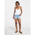 thumbnail image 2 of No Boundaries Low Rise Denim Mini Shorts with Belt, 2" Inseam, Women's 00-20, 2 of 5