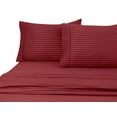 thumbnail image 3 of Home Sweet Home Dreams 4-Piece 600 Thread Count Burgundy Cotton Bed Sheet Set, Queen – Wrinkle Free, 3 of 3