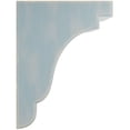 thumbnail image 3 of 5 1/4"W x 7 1/4"D x 9 1/2"H Bedford Wood Vintage Decor Bracket, Driftwood Blue, 3 of 6