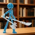 thumbnail image 6 of Light up Poseable Stickman Action Figure - Posable Action Figures, 4.7", Stickman Collectable Action Figures for Collectors, Gift Desk Decor, 6 of 6