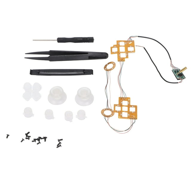 Controlador inalámbrico tablero de luz LED para PS5 tablero Multicolor con tapa de Joystick basculante tecla cruzada botón pequeño ABXY