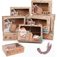 thumbnail image 1 of Caja de papel Kraft KAIYANG para hornear pasteles y galletas navideñas 6 piezas, 1 of 4