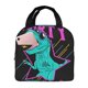 thumbnail image 1 of Disketp Rex Dinosaur With Sunglasses for Insulated Lunch Bag for Women and Men, Perfect for Work, Hiking, Picnic, 1 of 8