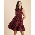 thumbnail image 2 of Moomaya Trendy Printed Cotton Sleeveless Tiered Dress - Stylish Summer Sundress, 2 of 9