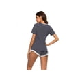 thumbnail image 5 of Luxsea Women's Shorts Pajamas Set Lace Edge Short Sleeve Shorts Casual Pajamas Comfortable Home Clothes Pajamas, 5 of 7