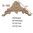 thumbnail image 1 of 4PCS Wood Applique Onlay: Decorative Wood Applique DIY Wooden Carved Corner Unpainted Carving Decal for Furniture Wall Cupboard Bed Cabinet, 1 of 3