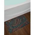 thumbnail image 2 of Floral Bath Mat, Colorful Herbs and Flowering Stems on Dark Backdrop Nature Coming Alive in Spring, Non-Slip Plush Mat Bathroom Kitchen Laundry Room Decor, 29.5 X 17.5 Inches, Multicolor, Ambesonne, 2 of 2