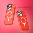 thumbnail image 2 of SteepLab Barrier MS Case for iPhone 15 Pro Max - Compatible with MagSafe - Impact Absorbing Case with Strong Magnets - 360 Protection and Raised Bezel (Electric Red Strawberry), 2 of 5