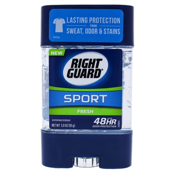 Desodorante en barra Right Guard Right Guard Sport Antiperspirant and Deodorant Clear Gel Fresh Desodorante en barra Unisex 3 oz