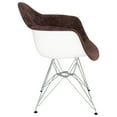 thumbnail image 3 of Velvet Accent Chair - Modern Eiffel Base Living Room Chair - Elegant Metal & Wood Design, 3 of 7