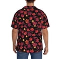thumbnail image 3 of Kdxio Men's Hawaiian Shirt for Men Short Sleeve Shirt Beautiful Maple Leaf Lantern Summer Casual Holiday Beach Button Down T-Shirts, 3 of 5