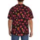 thumbnail image 3 of Balery Beautiful Maple Leaf Lantern Camisa Casual de Manga Corta con Botones para Hombre, Texturizada, Estilo Cubano, para Playa, Verano-Small, 3 of 5