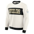thumbnail image 2 of Men's Darius Rucker Collection by Fanatics  Cream Pittsburgh Steelers Colorblock Pullover Sweatshirt, 2 of 6