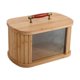 thumbnail image 1 of Caja de pan de madera, contenedor para almacenar pan, contenedor multiusos retro para almacenar alimentos. madera 29cm, 1 of 9