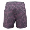 thumbnail image 2 of Traje de Baño Ocean Pacific para Hombre, Sustentable con Stretch Diseño Tropical Gris Oxford con Morado Talla M, 2 of 4