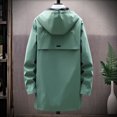 thumbnail image 4 of LIUJUNSHOP Men's Classic Trench Coat Men's Trench Coat Slim Fit Zipper Closure Windbreaker Lapel Long Jacket Casual Windproof Overcoat, 4 of 4