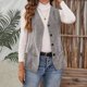 thumbnail image 5 of AUNVITO Women's Sleeveless Button Down Corduroy Cardigan Casual and Chic Style, 5 of 9