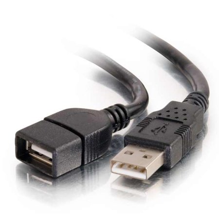 UPC: 0757120521068 | C2G 1m USB 2.0 A Male to A Female Extension Cable – Black (3.3ft)