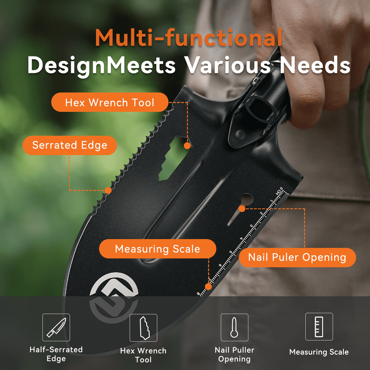 High-Precision Professional Metal Detector for Adults - Dual Backlit LCD Display, Advanced DSP Chip, and 12" Waterproof Coil, 5 Modes, Rugged Spiral Structure with Adjustable Length